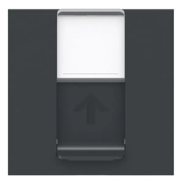 Одинарна комп'ютерна розетка Schneider Electric NU341154 RJ45 cat.5e UTP з полем для напису 2М (антрацит) - фото №2
