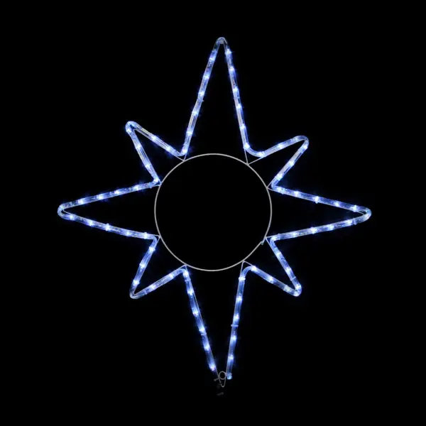 Уличная светодиодная гирлянда Delux EN MOTIF Star (90012985) 65х75см 8 мигающих диодов IP44 (белый свет) - фото №1 Уличная светодиодная гирлянда Delux EN MOTIF Star (90012985) 65х75см 8 мигающих диодов IP44 (белый свет) - фото №1