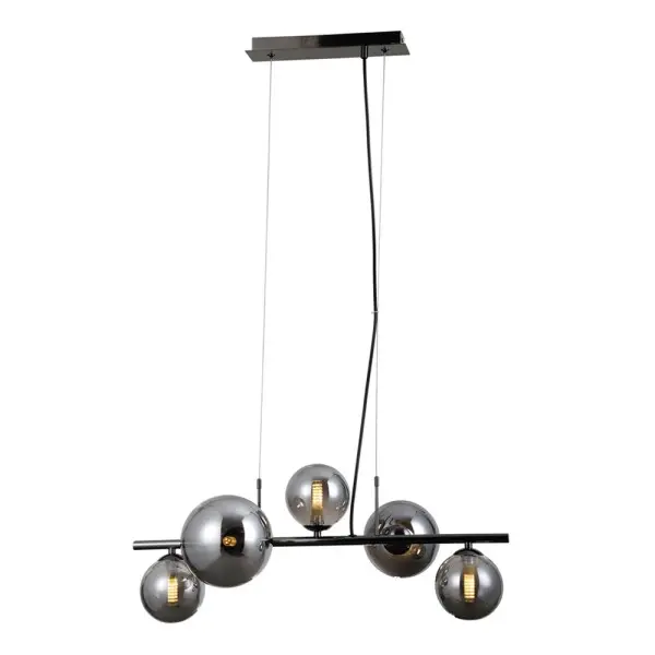 Подвесной светильник, люстра Italux PND-406007-5A-BCR Canello G9 5x5W IP20 дымчатый - фото №1