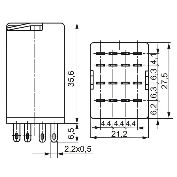 Електромеханічне реле ETI 002473008 ERM4-024AC 4p - фото №1 Електромеханічне реле ETI 002473008 ERM4-024AC 4p - фото №1