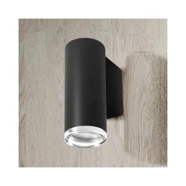 Бра, настінний світильник Goldlux 324764 Turyn GU10 1x10W IP44 BK - фото №1