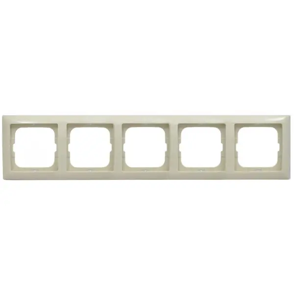 П'ятимісна рамка ABB Basic 55 2515-92-507 (слонова кістка) П'ятимісна рамка ABB Basic 55 2515-92-507 (слонова кістка)