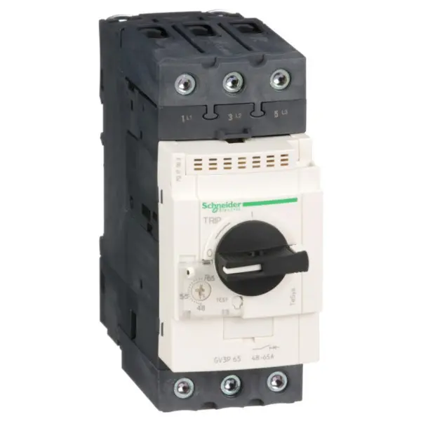 Автомат захисту двигуна Schneider Electric GV3P65 із комбінованим розчепленням 65А Автомат захисту двигуна Schneider Electric GV3P65 із комбінованим розчепленням 65А