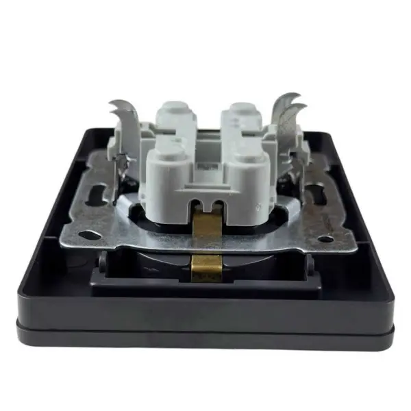 Розетка Nilson Selene антрацит 2-на з заземленням ( 23362525 ) - фото №2