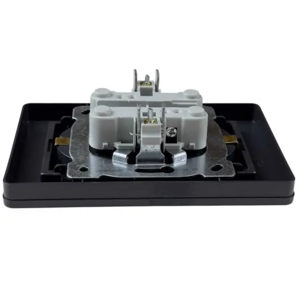 Розетка Nilson Selene антрацит 2-на з заземленням ( 23362525 ) - фото №3