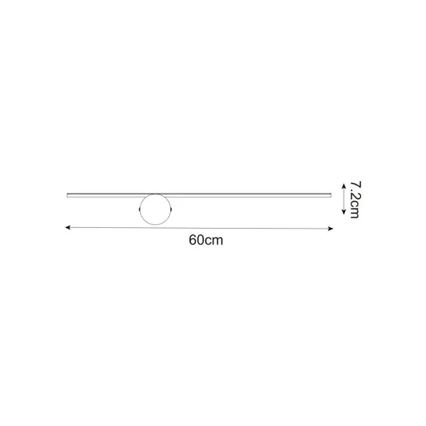 Бра, настенный светильник Zuma Line WL22032G-L60 Fad LED 1x5W 4000K 880Lm IP20 черный (5905316626485) - фото №1