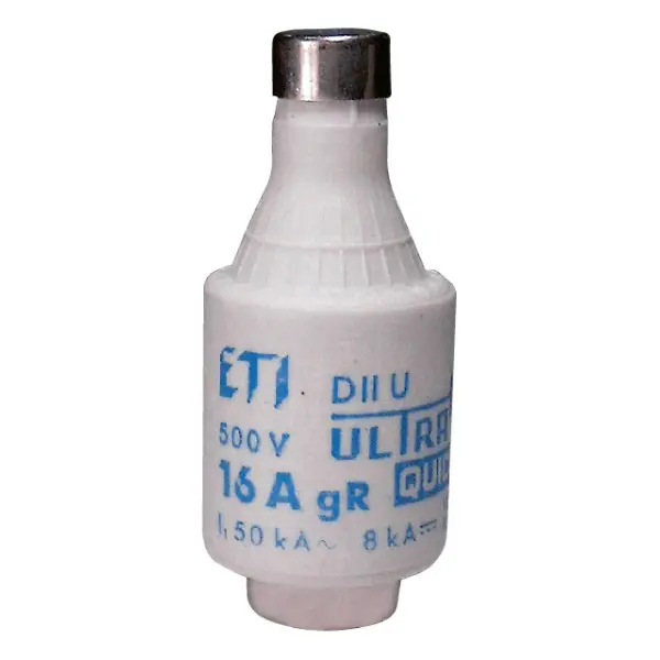 Предохранитель ETI 004322003 DIIUQ6A/500V gR (50 kA) Предохранитель ETI 004322003 DIIUQ6A/500V gR (50 kA)