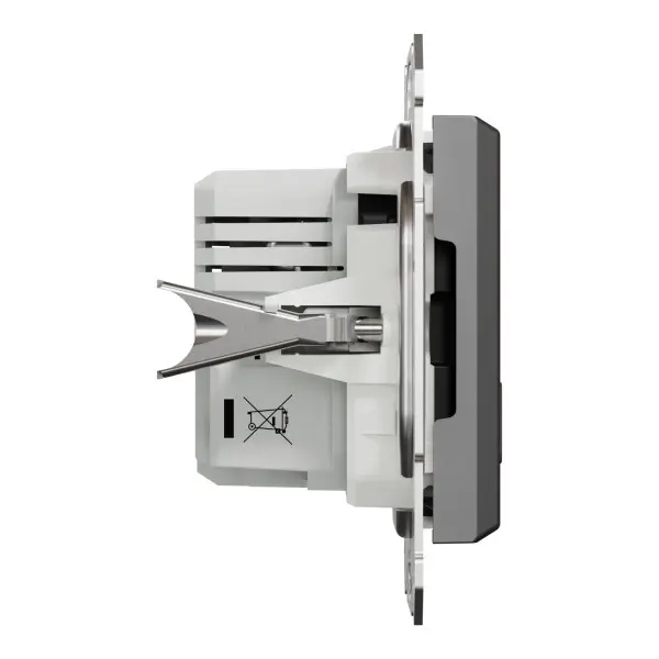 USB розетка Schneider Electric Asfora EPH2700371 USB/Type-C 2,4А антрацит - фото №1 USB розетка Schneider Electric Asfora EPH2700371 USB/Type-C 2,4А антрацит - фото №1