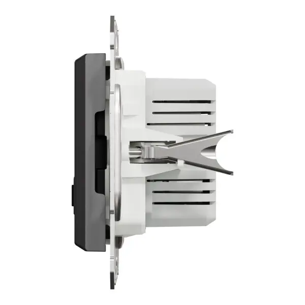 USB розетка Schneider Electric Asfora EPH2700371 USB/Type-C 2,4А антрацит - фото №2 USB розетка Schneider Electric Asfora EPH2700371 USB/Type-C 2,4А антрацит - фото №2