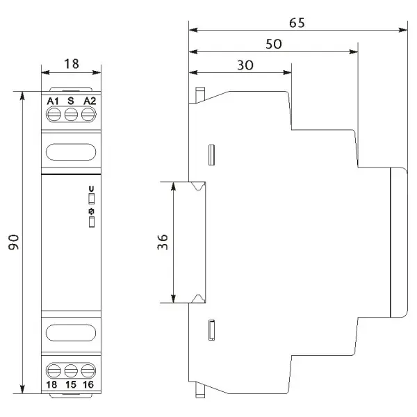 Импульсное реле Promfactor с функцией "память" FRT25 2 2С/О 24-240В AC/DC (FRT25 2) - фото №2