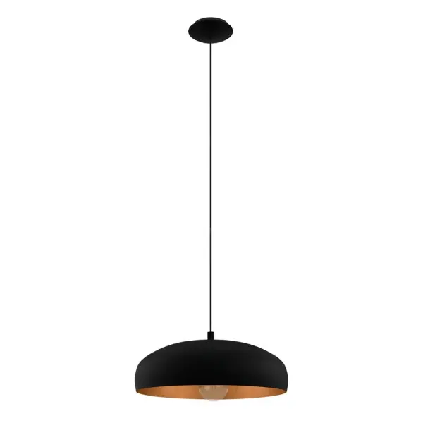 Подвесной светильник, люстра Eglo 94605 Mogano E27 1x60W IP20 черный