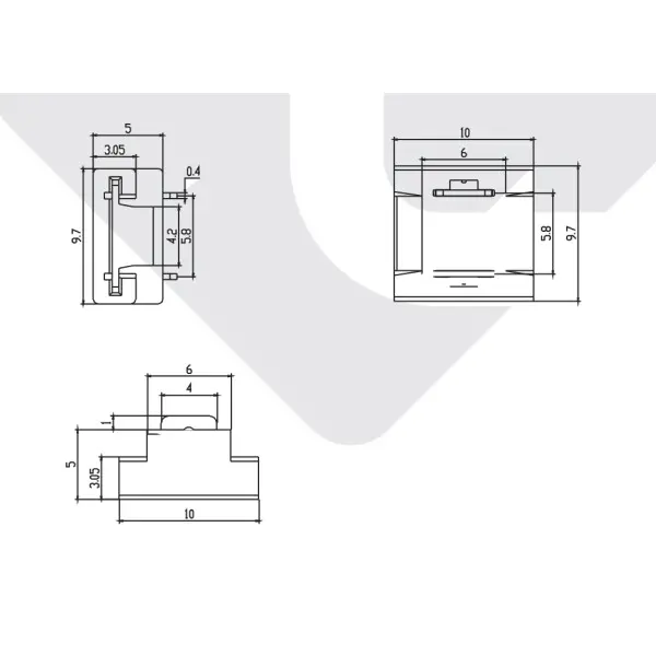 Роз'єм без пайки COLORS 8MM-2P (CBB208-DFTA) - фото №1