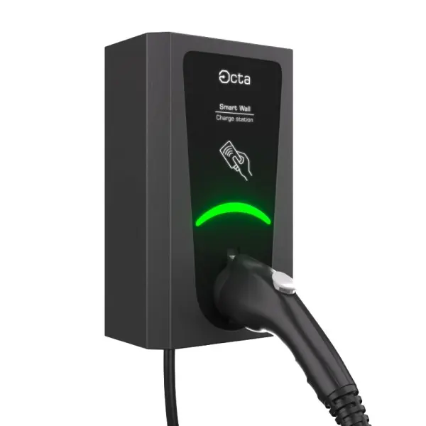 Однофазна зарядна станція для електромобіля Octa Energy SW107-C2 Smart Wall на 7кВт (Type 2)