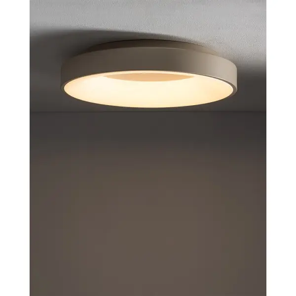 Світильник стельовий Nowodvorski 12365 Nikki Round LED 1x48W 3000K 2700Lm IP20 бежевий - фото №1 Світильник стельовий Nowodvorski 12365 Nikki Round LED 1x48W 3000K 2700Lm IP20 бежевий - фото №1