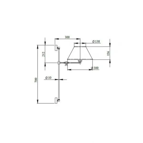 Бра, настінний світильник Pikart 26218-8 Paralume E27 1x60W IP20 білий - фото №1