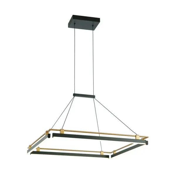 Подвесной светильник, люстра Italux PND-54638S-44W-3K-BK-GD Merlot LED 1x44W 3000K 1460Lm IP20 черный