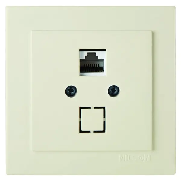Розетка Nilson Touran кремова комп'ютерна CAT6e RJ45 ( 24121045 )