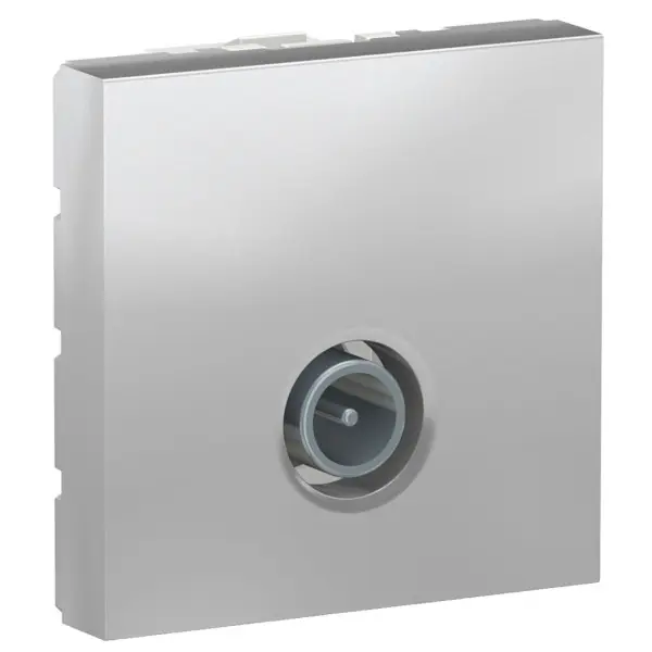 Одинарная TV розетка Schneider Electric NU346230 2М (алюминий) Одинарная TV розетка Schneider Electric NU346230 2М (алюминий)