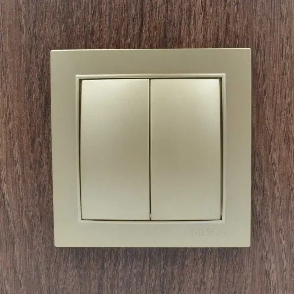 Выключатель Nilson Thor золото 2кл ( 27151003 ) - фото №3