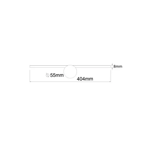 Світильник підсвітка для дзеркала Zuma Line W89949-6W-CH Camara LED 1x6W 4000K 800Lm IP44 хром (5905316636415) - фото №1