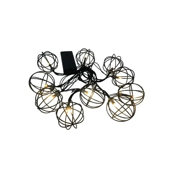 Гирлянда на батарейках Goldlux 312860 Viborg LED 2700K IP20 черная