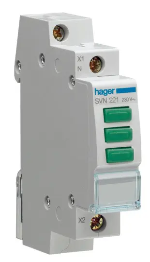 Сигнальна лампа Hager SVN221 зелена
