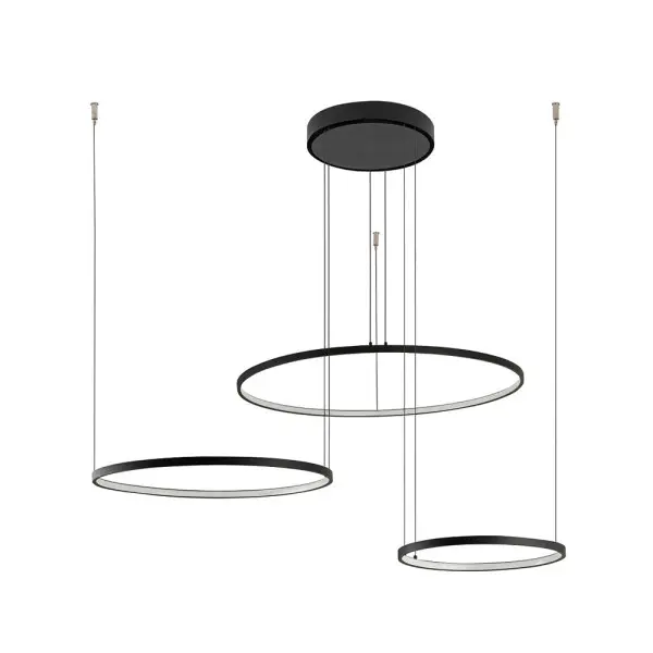 Люстра Nowodvorski 10867 Circolo LED 3x45W 4000K 1800Lm IP20 черная