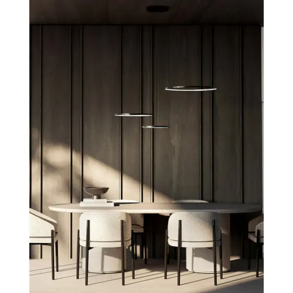 Люстра Nowodvorski 10867 Circolo LED 3x45W 4000K 1800Lm IP20 черная - фото №2