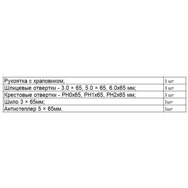 Комплект сменных отверток Tolsen 20039 «8 в 1» с храповым механизмом - фото №4