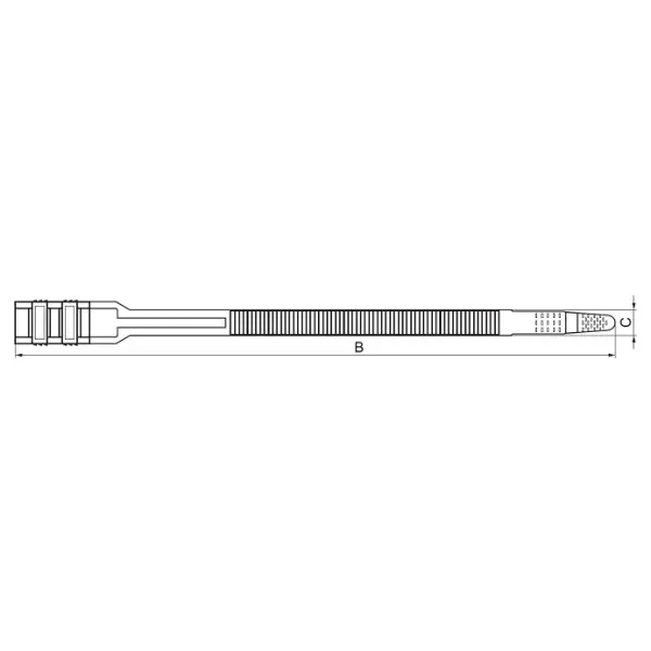 Кабельная стяжка E.Next e.ct.uv.350.9, 350х9мм - фото №1