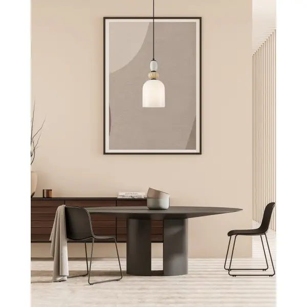 Подвесной светильник, люстра Italux PND-36573-1B-BK-WH Bonata E27 1x40W IP20 разноцветный - фото №1