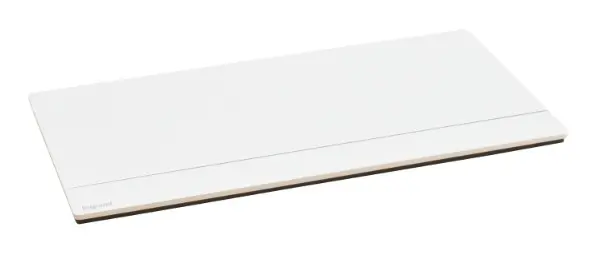 Лючок із висувним блоком Legrand на 8 модулів (654811) алюміній - фото №1