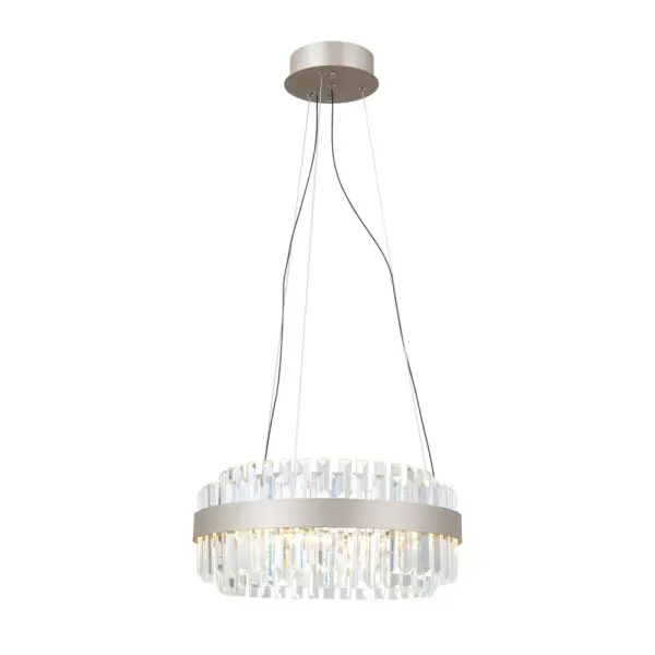 Подвесной светильник, люстра Italux PND-34386-1-CH-CL Horna LED 1x36W 3000K 2098Lm IP20 никелевый - фото №2