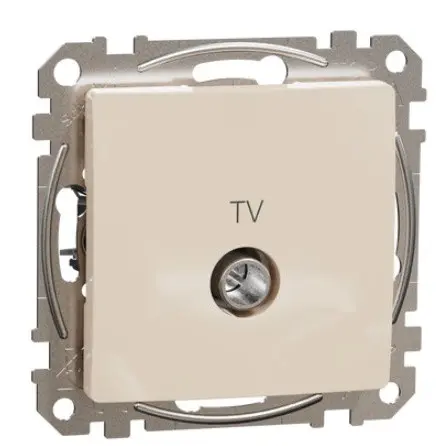 Кінцева TV-розетка 4 дБ Schneider Electric Sedna Design & Elements бежева SDD112471 Кінцева TV-розетка 4 дБ Schneider Electric Sedna Design & Elements бежева SDD112471