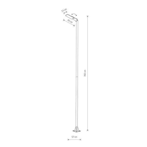 Вуличний світильник Nowodvorski 310633 Pathway Led Pro 1x60W 4000K 5900Lm IP65 - фото №3