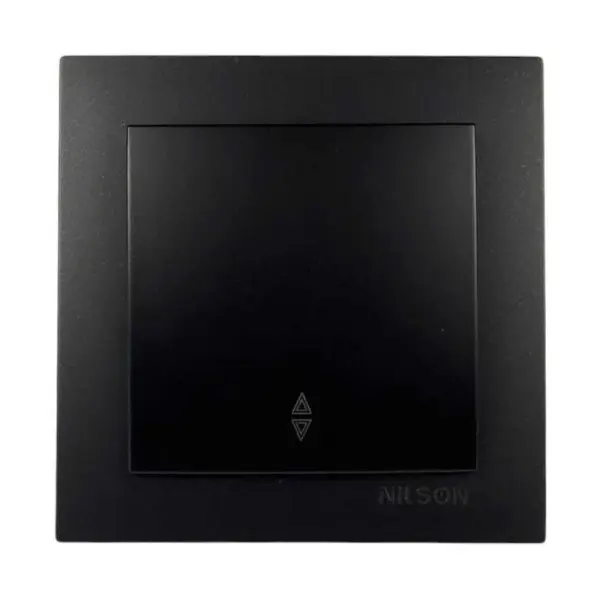 Выключатель Nilson Touran черный мат 1кл проходной ( 24381007 )