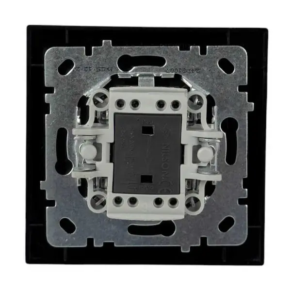 Выключатель Nilson Touran черный мат 1кл проходной ( 24381007 ) - фото №1