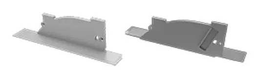 Заглушка Lumines для типу PERO з отвором ліва срібло