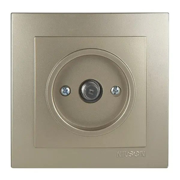 Розетка Nilson Touran золото SAT F-разъем ( 24151035 )