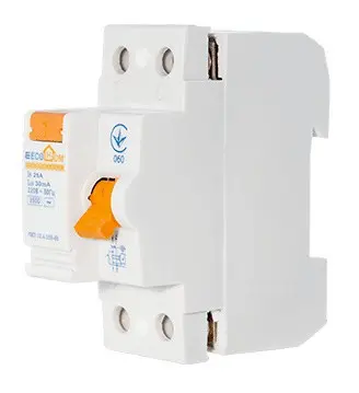 Пристрій захисного відключення ECOHOME 1Р+N 25A/30мА