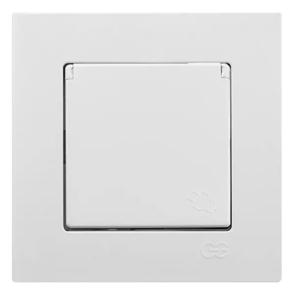 Розетка с з/к и крышкой Gunsan Eqona - фото №1