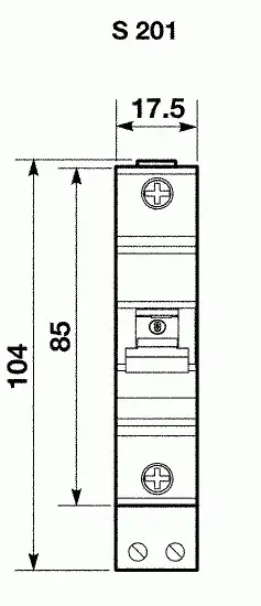 Захисний вимикач ABB S201-B63 тип B 63А - фото №1