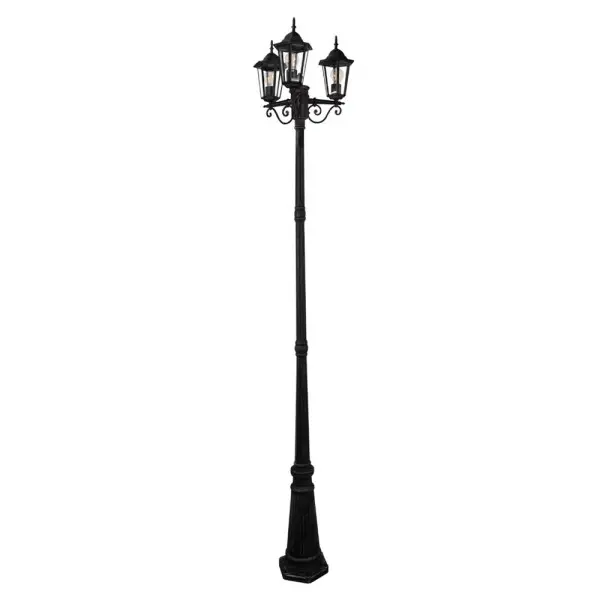 Уличный светильник Goldlux 313423 Liguria E27 3x20W IP43 черный Уличный светильник Goldlux 313423 Liguria E27 3x20W IP43 черный