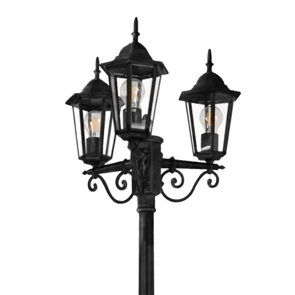 Уличный светильник Goldlux 313423 Liguria E27 3x20W IP43 черный - фото №2 Уличный светильник Goldlux 313423 Liguria E27 3x20W IP43 черный - фото №2