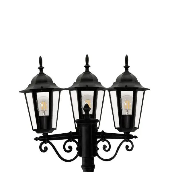 Уличный светильник Goldlux 313423 Liguria E27 3x20W IP43 черный - фото №3 Уличный светильник Goldlux 313423 Liguria E27 3x20W IP43 черный - фото №3