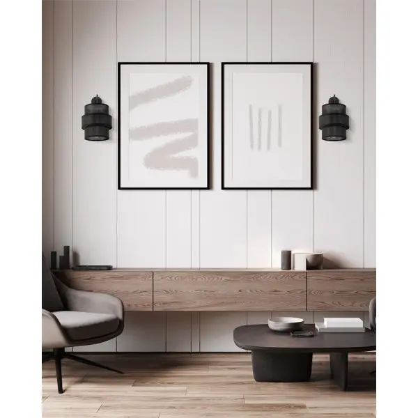 Бра, настенный светильник TK Lighting 5955 Calisto E27 1x15W IP20 черный - фото №1