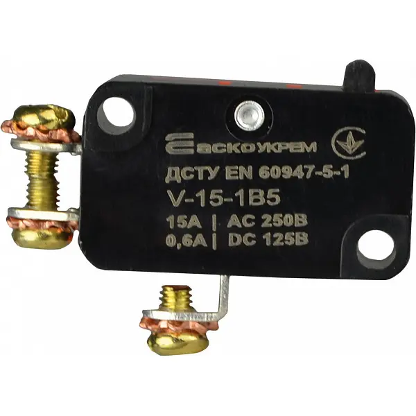 Конечный мини-выключатель Аско-Укрем V-15-1B5 (A0050040022) - фото №3 Конечный мини-выключатель Аско-Укрем V-15-1B5 (A0050040022) - фото №3
