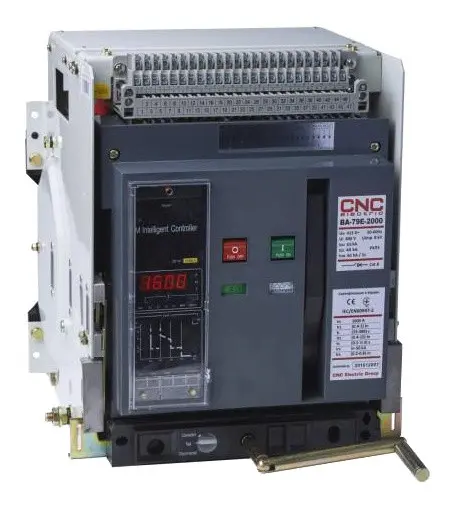 Воздушный автоматический выключатель CNC BA79E-2000 1600А 3P 415В 80кА с электронным блоком управления (Б00028402)