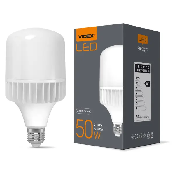 Світлодіодна лампа Videx A118 E27 50Вт 5000K (VL-A118-50275) - фото №2