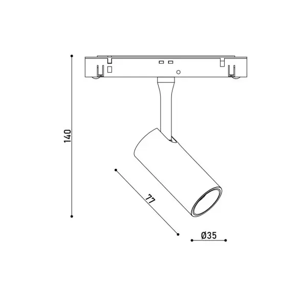 Магнитный трековый светильник Kloodi KDMG-SPOT35 6W 4K WH LED 480Lm IP20 белый - фото №3 Магнитный трековый светильник Kloodi KDMG-SPOT35 6W 4K WH LED 480Lm IP20 белый - фото №3